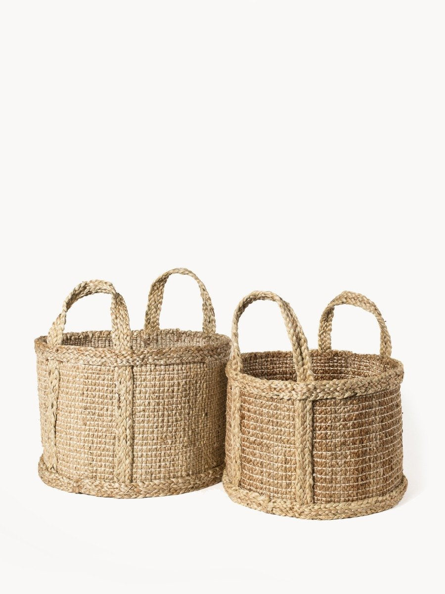 Bono Handwoven Jute Basket – Eco-Friendly Storage Basket by Fair Trade Artisans