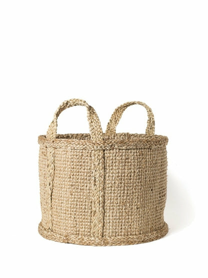 Bono Handwoven Jute Basket – Eco-Friendly Storage Basket by Fair Trade Artisans