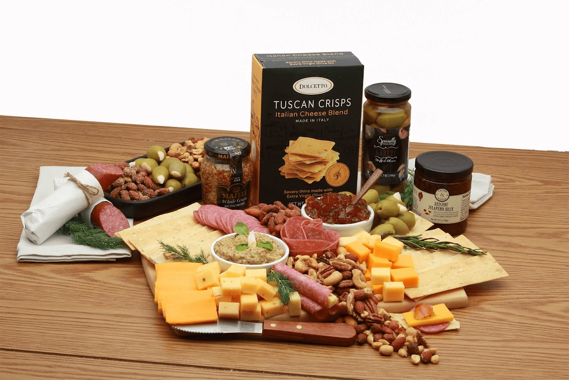 Classic Gourmet Charcuterie Board – Cheese, Meat & Snacks Gift Set