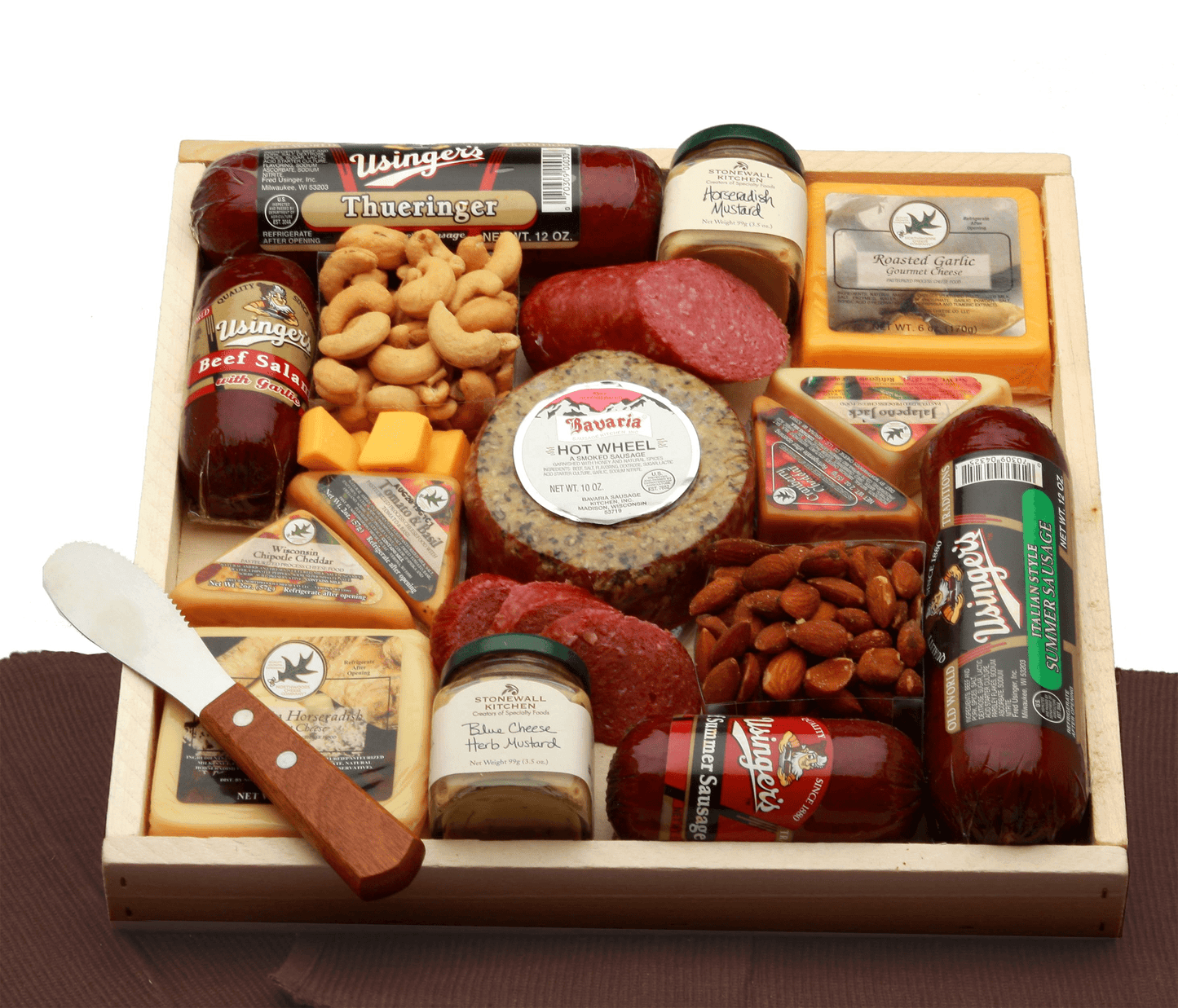 Deluxe Meat & Cheese Sampler Tray – Gourmet Charcuterie Gift