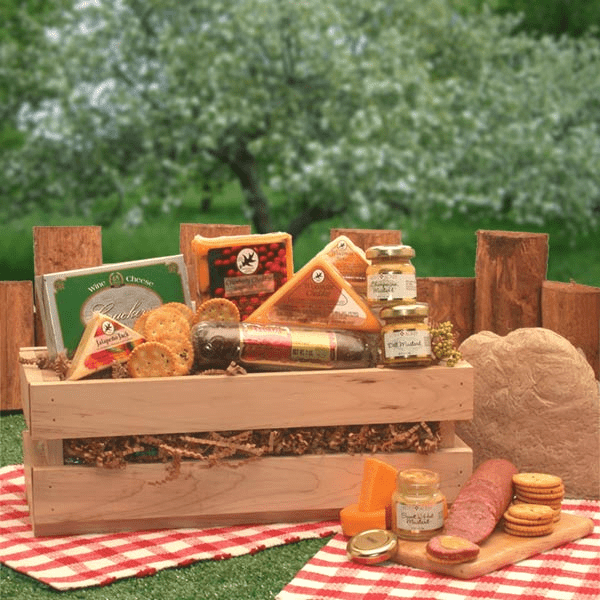 Signature Sausage & Cheese Crate | Gourmet Meat and Cheese Gift Basket