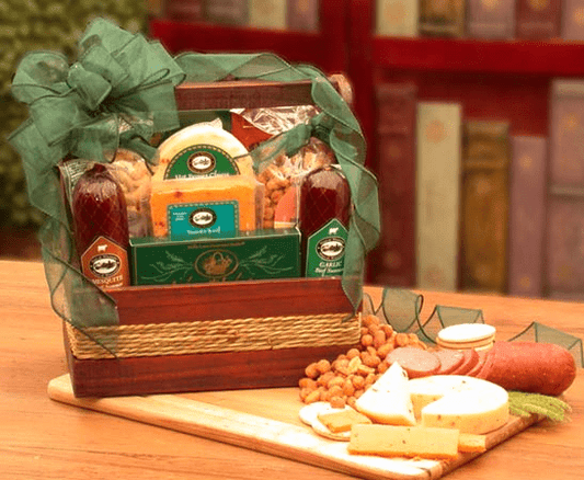 Ultimate Man’s Meat & Cheese Gift Tote with Gourmet Nuts