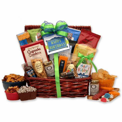 Birthday Surprise Gift for Him – Sweet & Savory Birthday Gift Basket