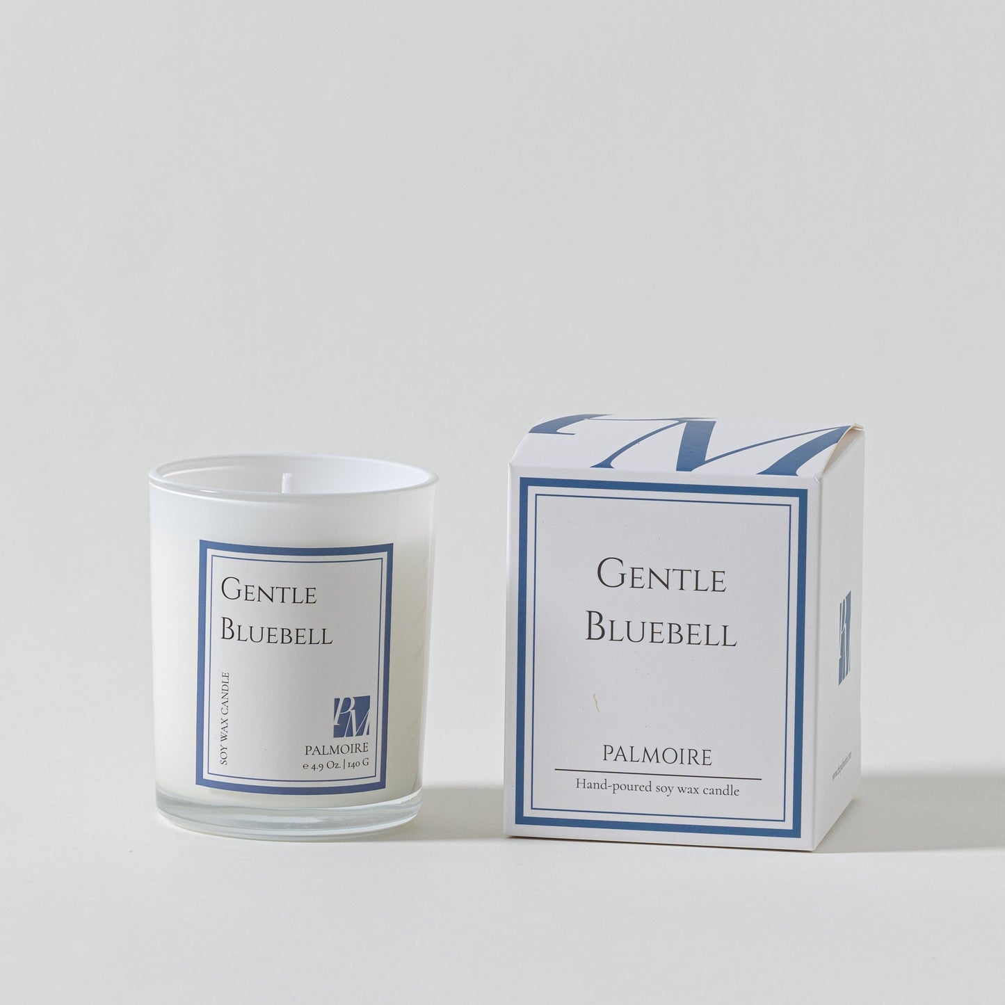 Gentle Bluebell Soy Wax Candle – Soft Florals with Peach & Persimmon.