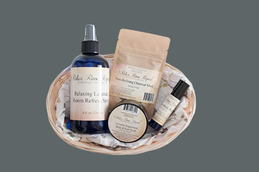 Pampered Gift Basket – All-Natural Self-Care Essentials