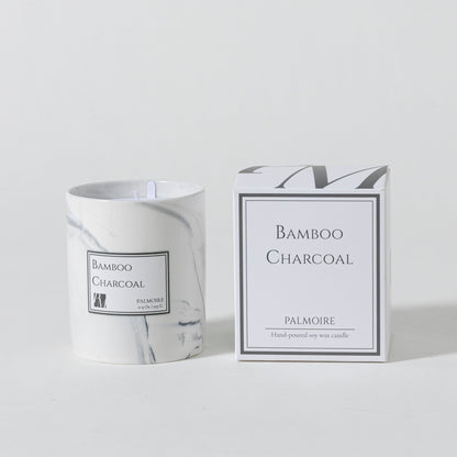 Bamboo Charcoal & Lime Basil Soy Candle – Calming Zen Aroma