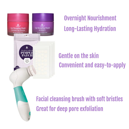 Pursonic Ultimate Skincare Bundle: Lip Care, Acne Solution & Advanced Cleansing System