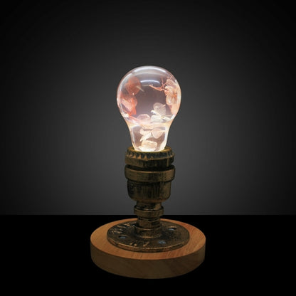 EP LIGHT - Pink Hydrangea LED Bulb with Eco-Friendly Resin.