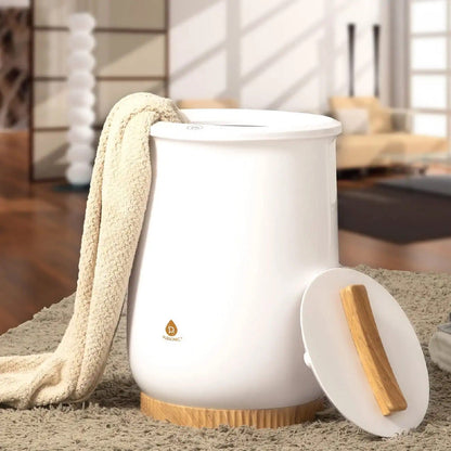 Pursonic TW500 Bucket-Style Towel and Blanket Warmer with Fragrance Insert.