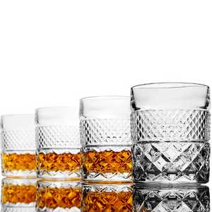 Elegant Whiskey Decanter & Glass Set – Crafted for Connoisseurs with Star-Patterned Carafe and Granite Chilling Rocks