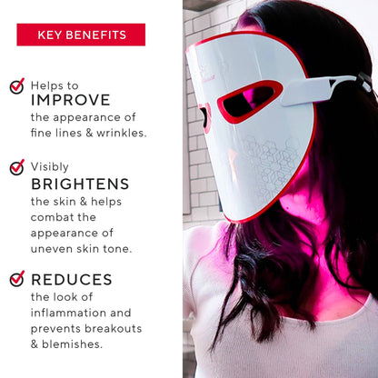 7-Color LED Phototherapy Facial Mask with Near Infrared – Proven Skin Renewal & Anti-Aging Technology