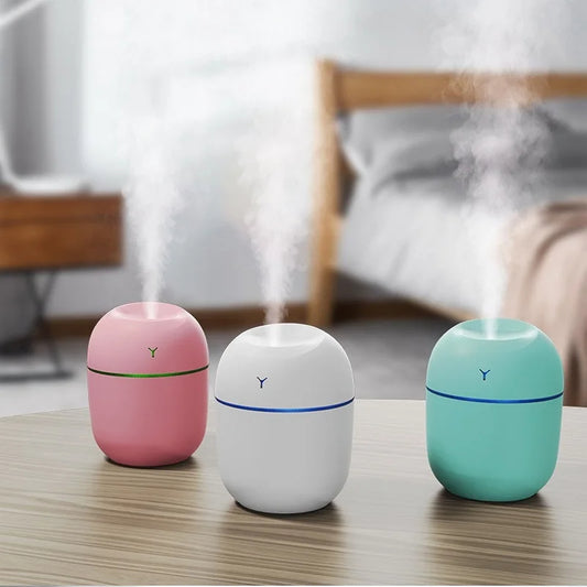 Portable Ultrasonic Humidifier USB Aroma Essential Oil Diffuser LED