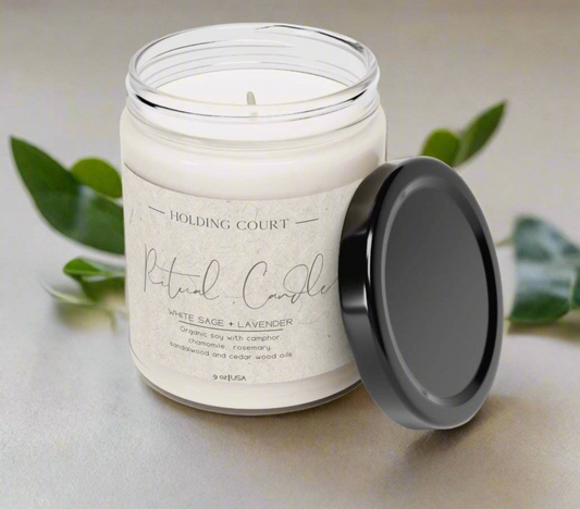 Ritual Organic Soy Candle – Lavender & Sandalwood