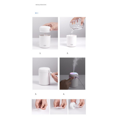 Portable Air Humidifier & Essential Oil Diffuser – Compact for Car & Home