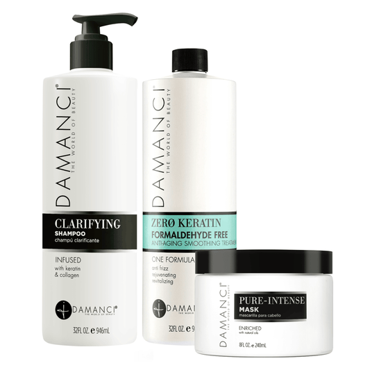 Zerø Keratin Revival Kit – Anti-Frizz Hair Renewal, Formaldehyde-Free.