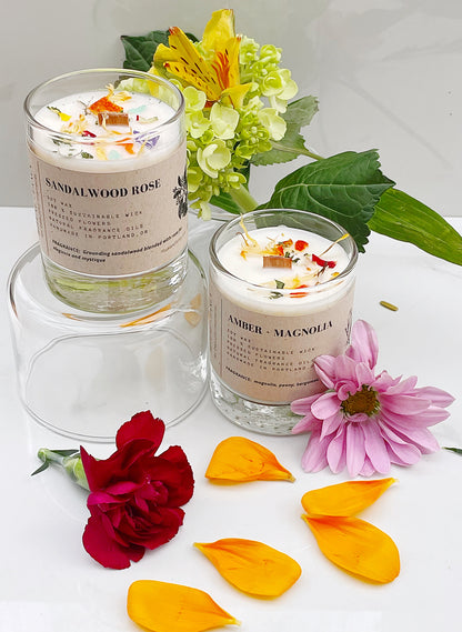 Amber Magnolia (Clean Burning Candle) - MAGNOLIA, PEONY, AMBER.