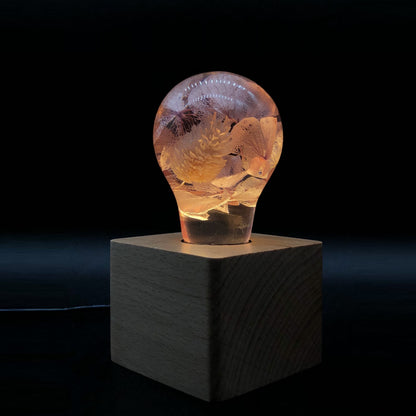 EP LIGHT - Pink Hydrangea LED Bulb with Eco-Friendly Resin.