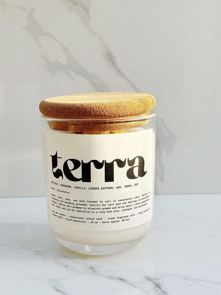 Mood-Boosting Botanical Candle Set (Terra, Herba, Flora).