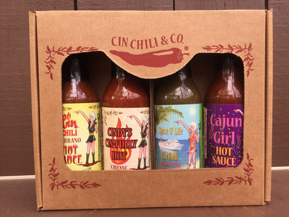 Mild Hot Sauce Enthusiast Gift Box – 4-Pack Flavor-Forward Sauces