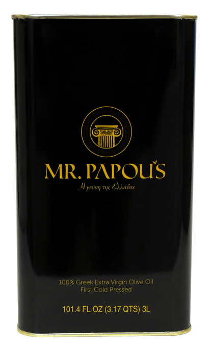 Mr. Papou's | Premium Greek Extra Virgin Olive Oil – First Cold Pressed Koroneiki Olives