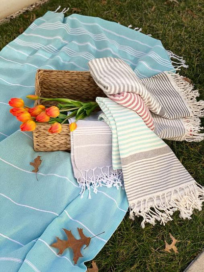 Big Mystery Box of 5 Peshtemals - Save Up to 50% on Random Turkish Cotton Beach Towels, 38x70 Inches