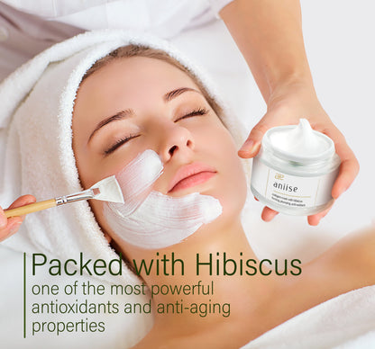 Collagen Facial Mask with Hibiscus – Firming, Hydrating, and Anti-Aging.