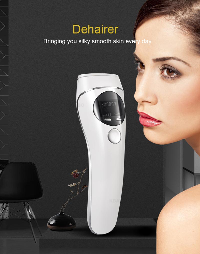 IPL Laser Hair Removal Device – 3-in-1 Permanent Hair Reduction with LCD Display.