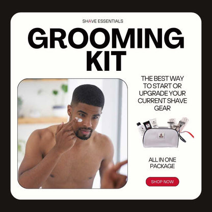 Shave Essentials Grooming Kit | Complete Men’s Shaving & Grooming Set