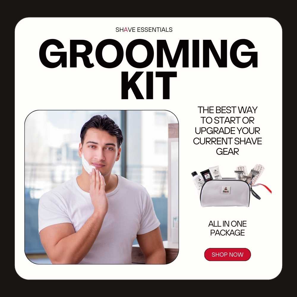 Shave Essentials Grooming Kit | Complete Men’s Shaving & Grooming Set