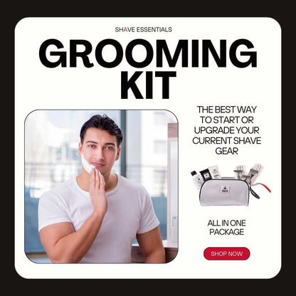 Shave Essentials Grooming Kit | Complete Men’s Shaving & Grooming Set