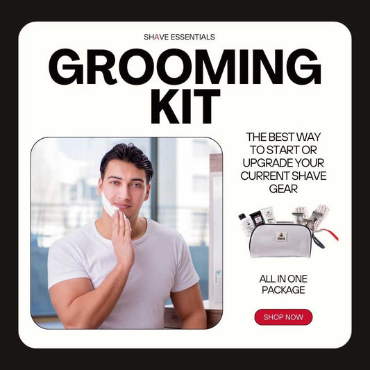 Shave Essentials Grooming Kit | Complete Men’s Shaving & Grooming Set