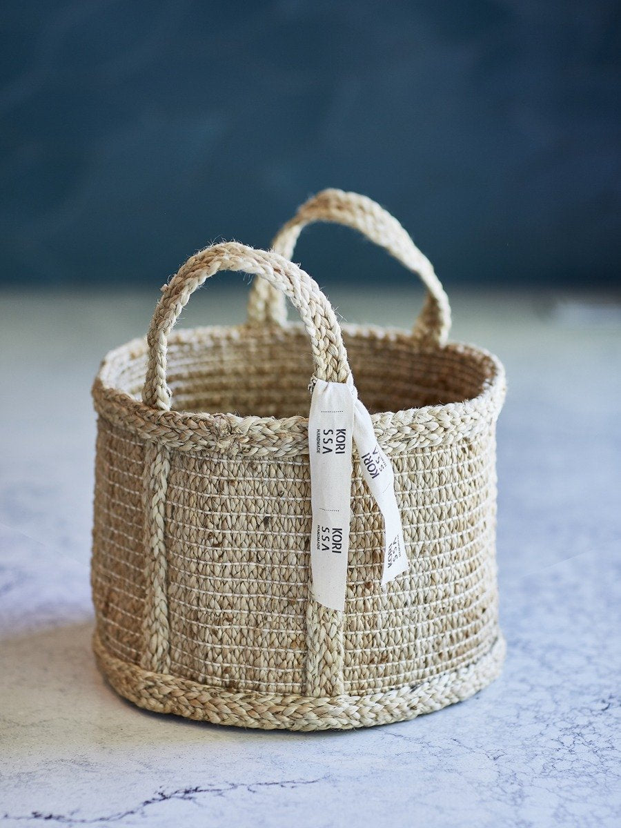 Bono Handwoven Jute Basket – Eco-Friendly Storage Basket by Fair Trade Artisans